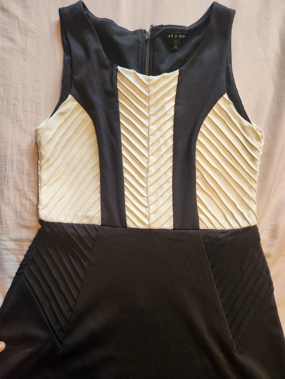 Women's Black And White Dress